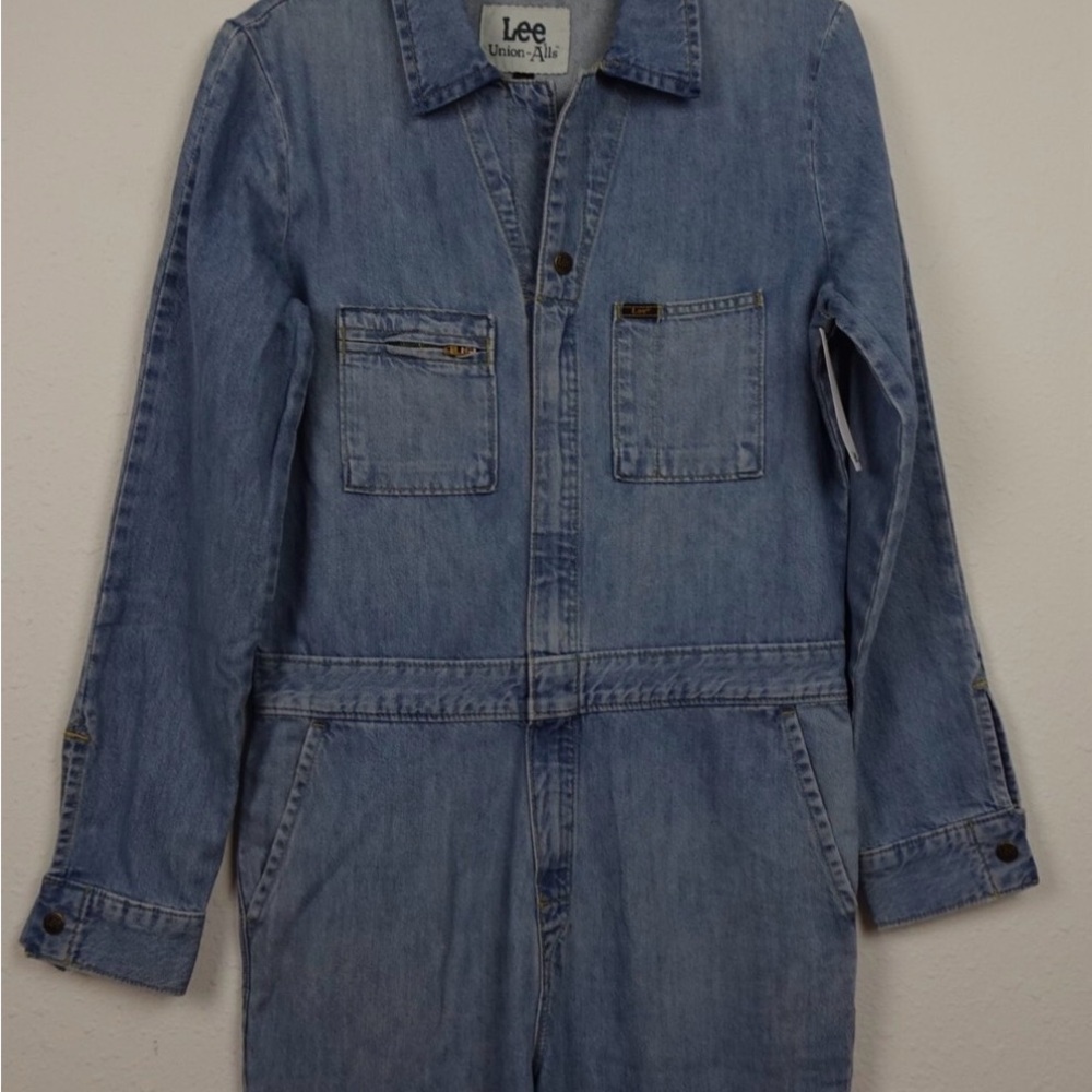 Light Blue Women’s Denim Jumpsuit Jeans - Picture 3 of 7